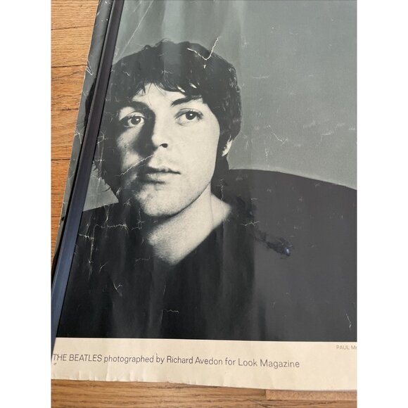 BEATLES BANNER RICHARD AVEDON DONE IN 1967 42x16" ORIGINAL AUTHENTIC - Picture 2 of 6